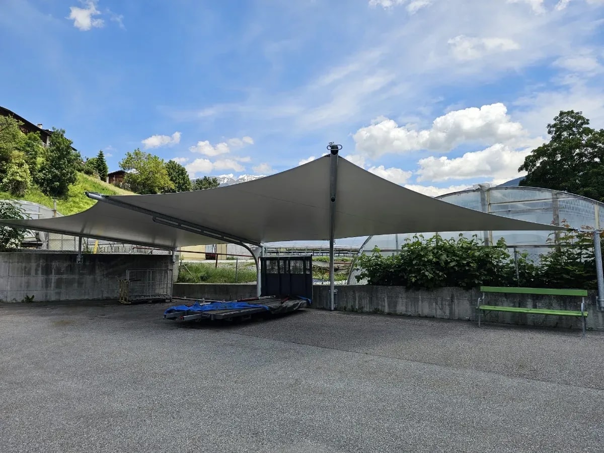 Carport Segel Überdachung Südtirol